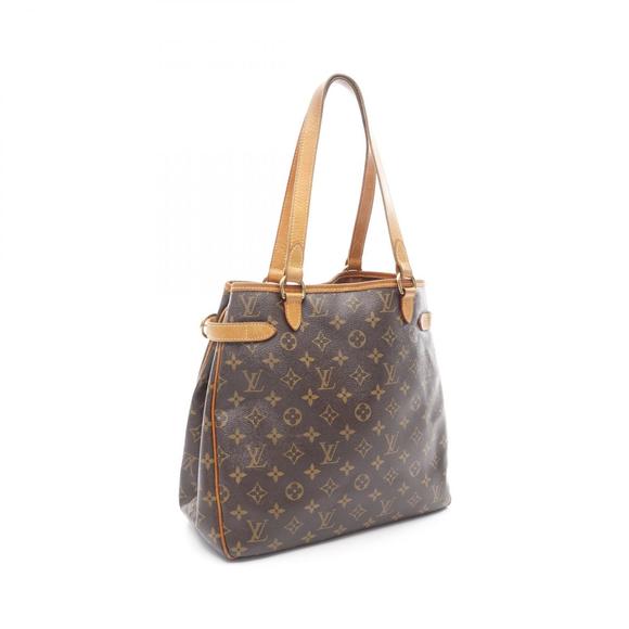 Louis Vuitton Leather Vertical Tote brown Batignolles Monogram Bag - Picture 2 of 7